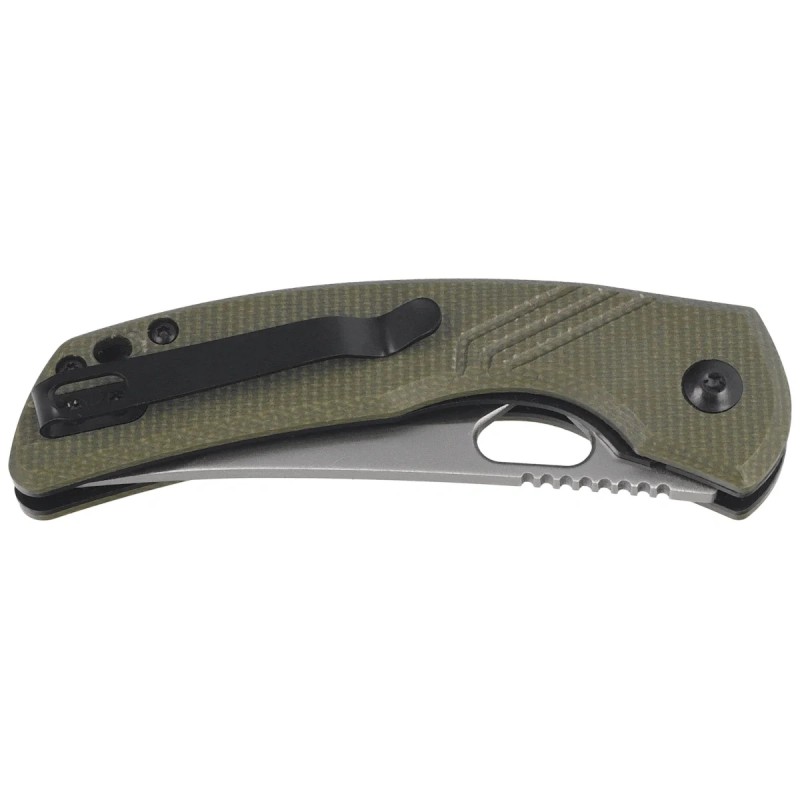 Nóż składany FoxEdge Persian OD Green Canvas Micarta, Satin 9Cr14Mov (FE-038 MCOD)
