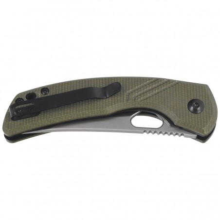 Nóż składany FoxEdge Persian OD Green Canvas Micarta, Satin 9Cr14Mov (FE-038 MCOD)