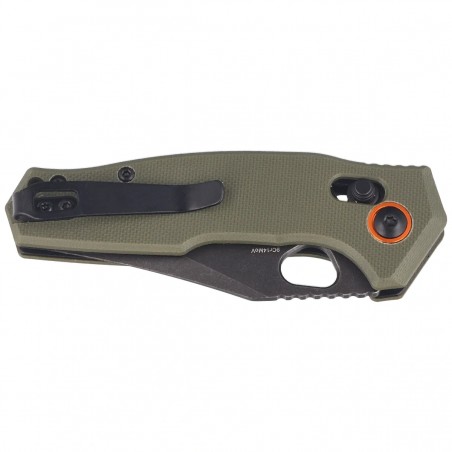 Nóż składany FoxEdge Crew OD Green G10, Black Stonewashed 9Cr14Mov (FE-039 G10OD)
