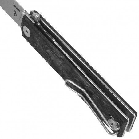 Nóż składany Fox Chnops Heritage Dark Matter Carbon Fiber, Stonewashed Hybrid Cryo by Raven Knives Design (FX-544 DMB)