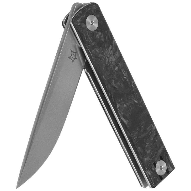 Nóż składany Fox Chnops Heritage Dark Matter Carbon Fiber, Stonewashed Hybrid Cryo by Raven Knives Design (FX-544 DMB)
