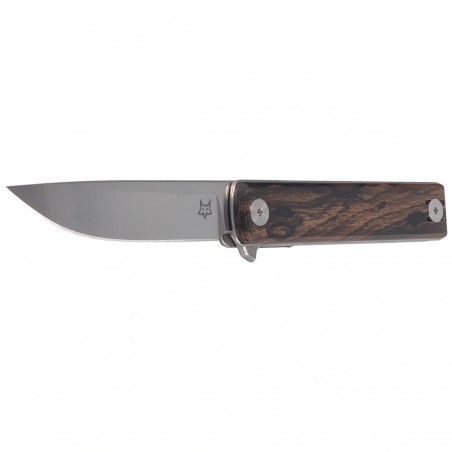 Nóż składany Fox Chnops Heritage Ziricote Wood, Satin Hybrid Cryo by Raven Knives Design (FX-544 ZW)