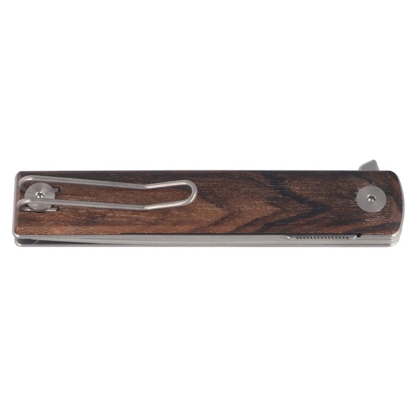 Nóż składany Fox Chnops Heritage Ziricote Wood, Satin Hybrid Cryo by Raven Knives Design (FX-544 ZW)