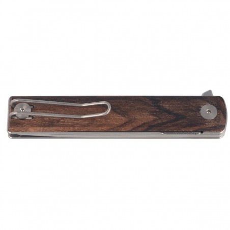 Nóż składany Fox Chnops Heritage Ziricote Wood, Satin Hybrid Cryo by Raven Knives Design (FX-544 ZW)