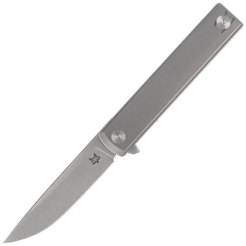Nóż składany Fox Chnops Heritage Gray Titanium, Stonewashed Hybrid Cryo by Raven Knives Design (FX-544 TI)