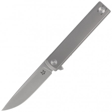 Nóż składany Fox Chnops Heritage Gray Titanium, Stonewashed Hybrid Cryo by Raven Knives Design (FX-544 TI)