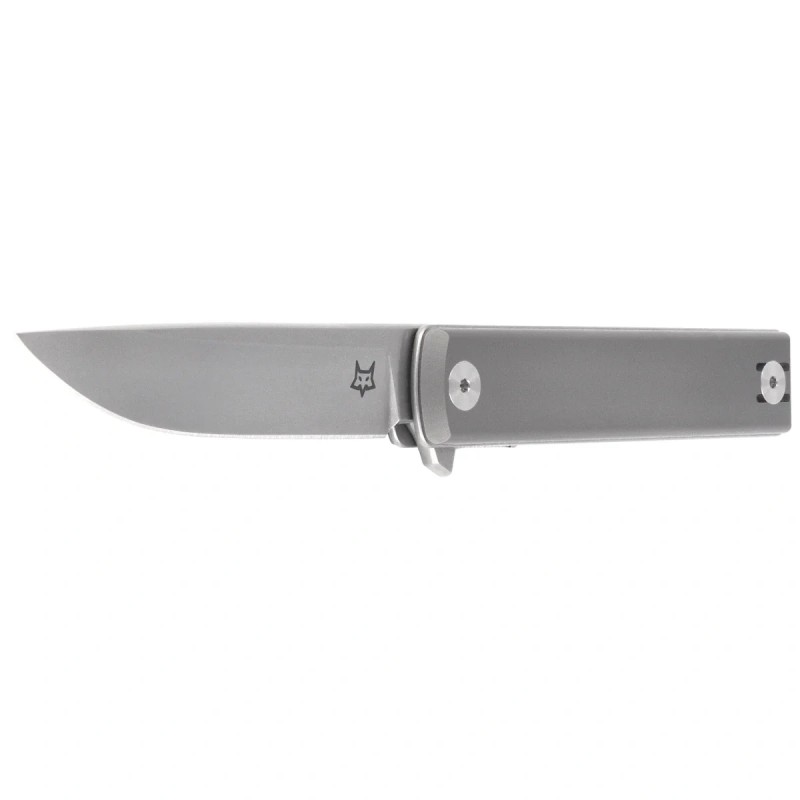 Nóż składany Fox Chnops Heritage Gray Titanium, Stonewashed Hybrid Cryo by Raven Knives Design (FX-544 TI)