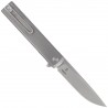 Nóż składany Fox Chnops Heritage Gray Titanium, Stonewashed Hybrid Cryo by Raven Knives Design (FX-544 TI)