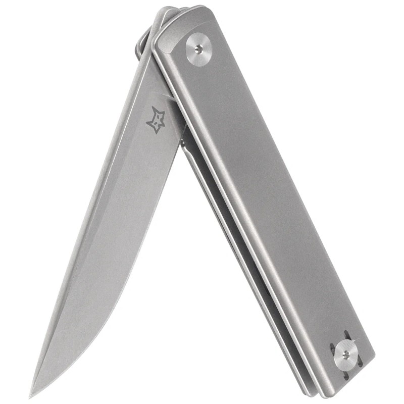 Nóż składany Fox Chnops Heritage Gray Titanium, Stonewashed Hybrid Cryo by Raven Knives Design (FX-544 TI)