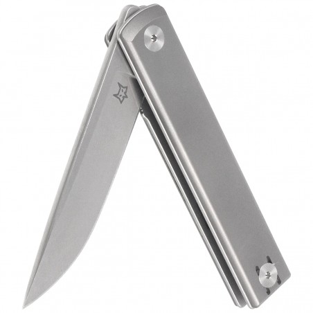 Nóż składany Fox Chnops Heritage Gray Titanium, Stonewashed Hybrid Cryo by Raven Knives Design (FX-544 TI)