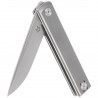 Nóż składany Fox Chnops Heritage Gray Titanium, Stonewashed Hybrid Cryo by Raven Knives Design (FX-544 TI)