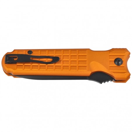 Nóż automatyczny Fox Predator II 2F Full Auto Orange Aluminium, Black Idroglider Hybrid Cryo (FX-448 AL O)