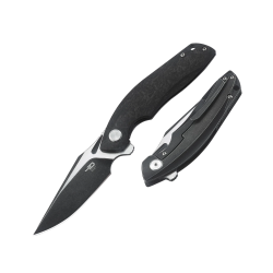 Nóż składany Bestech Ghost Black Carbon Fiber / Black Titanium, Black Stonewashed / Satin CPM S35VN (BT1905C-2)
