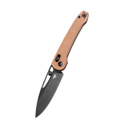 Nóż składany Bestech Cobber Brown Micarta, Black PVD 14C28N by Happy as Larry (BG68F)