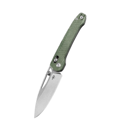 Nóż składany Bestech Cobber Green Micarta, Stonewashed 14C28N by Happy as Larry (BG68D)