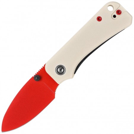 Nóż składany Civivi Baby Banter Ivory G10, Red Painted Nitro-V by Ben Petersen (C19068S-7)