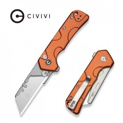 Nóż składany Civivi Pulsara Utility Orange Aluminum, Stonewashed 6Cr13 (C24041F-3)