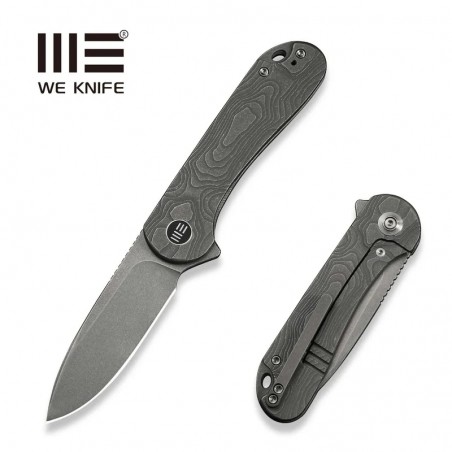 Nóż składany WE Knife Elementum Gray Titanium, Gray Stonewashed MagnaCut (WE18062X-2)