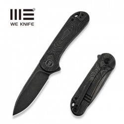 Nóż składany WeKnife Elementum Flipper Black Titanium, Black Stonewashed MagnaCut (WE18062X-1)
