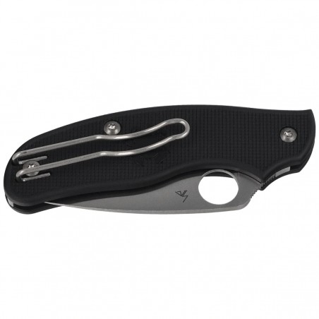 Nóż składany Spyderco Metropolitan Lightweight Black FRN, Satin M398 by Sal Glesser (C213PBK)