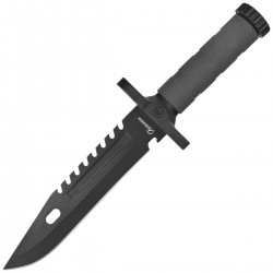 Nóż Martinez Albainox Survival Knife Black ABS, Black 3Cr13MoV (32537)