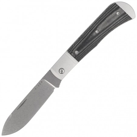 Nóż składany Kizer Trestle D Silver Aluminium / Black Norplex UltreX Micarta, Stonewashed Nitro-V by Azo (V3760A1)