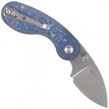 Nóż składany Kizer Microbe Multicolored Micarta w/ Vortex, Satin 14C28N by Maksim Epifantsev (V2742A6)