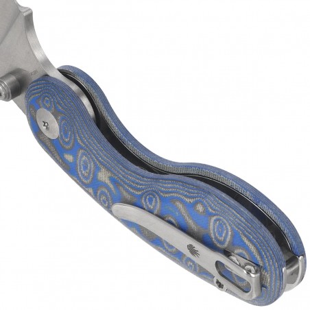 Nóż składany Kizer Microbe Multicolored Micarta w/ Vortex, Satin 14C28N by Maksim Epifantsev (V2742A6)