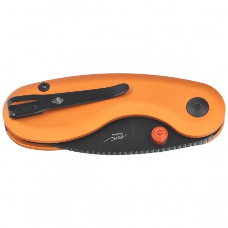 Nóż składany Kizer Microbe Orange Aluminium, Black PVD 14C28N by Maksim Epifantsev (V2742A3)