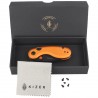 Nóż składany Kizer Microbe Orange Aluminium, Black PVD 14C28N by Maksim Epifantsev (V2742A3)