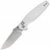 Nóż składany Kizer Khamsin Silver Aluminium, Satin Nitro-V by Maksim Epifantsev (V3791A3)