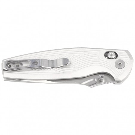 Nóż składany Kizer Khamsin Silver Aluminium, Satin Nitro-V by Maksim Epifantsev (V3791A3)