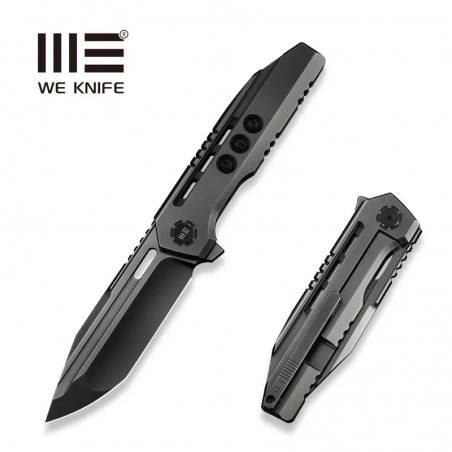 Nóż składany WeKnife Gunwale LE ???/200 Polished Gray Titanium, Polished Gray M390 (WE24048-2)