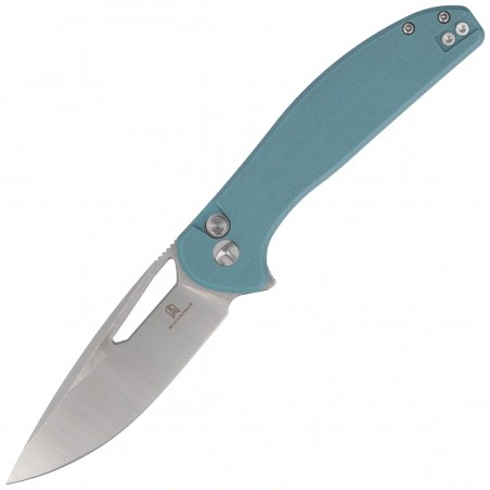 Nóż składany Bestechman Whalefin Blue G10, Stonewashed / Satin D2 (BMK18B)