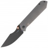 Nóż składany Kizer Harpoon Fold Gray Titanium, Matte DLC Ultra Elmax by Maverick Customs (Ki4784A3)