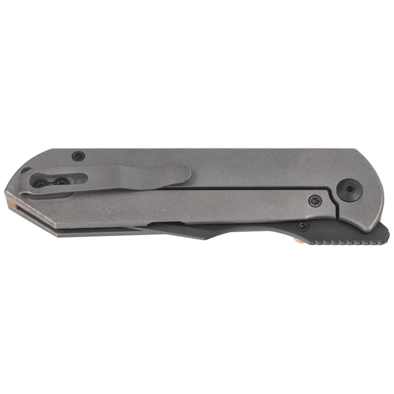 Nóż składany Kizer Harpoon Fold Gray Titanium, Matte DLC Ultra Elmax by Maverick Customs (Ki4784A3)