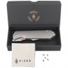 Nóż składany Kizer Harpoon Fold Gray Titanium, Stonewashed Elmax by Maverick Customs (Ki4784A1)