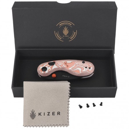 Nóż składany Kizer Microbe Copper Foil G10, Black PVD 14C28N by Maksim Epifantsev (V2742A12)