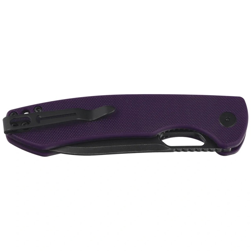 Nóż składany Bestechman Firebird Purple G10, Black PVD Stonewashed D2 (BMK05D)