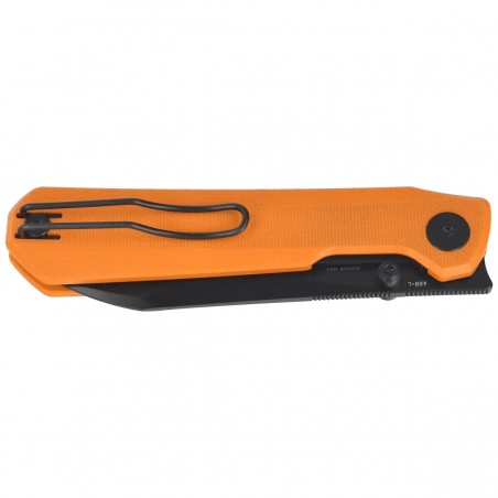 Nóż składany Bestechman Curvee Orange G10, Black PVD Stonewashed AEB-L by Ostap Hel (BMK20F)