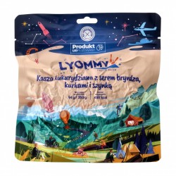 Kasza kukurydziana Lyommy z serem bryndza, kurkami i...