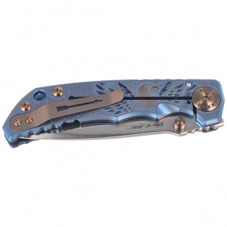 Nóż składany Spartan Blades Harsey Folder ''Uncle Sam'' Titanium, Stonewashed MagnaCut by William W. Harsey (SF5USAM)
