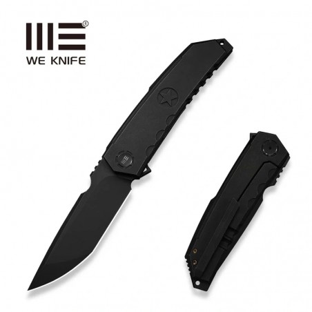 Nóż składany WeKnife Capstan LE No ???/200 Black Titanium, Black Stonewashed M390 (WE24047-1)