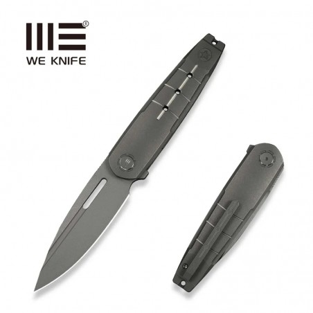 Nóż składany WeKnife Hull LE No ???/200 Gray Titanium, Gray Stonewashed M390 (WE24046-2)