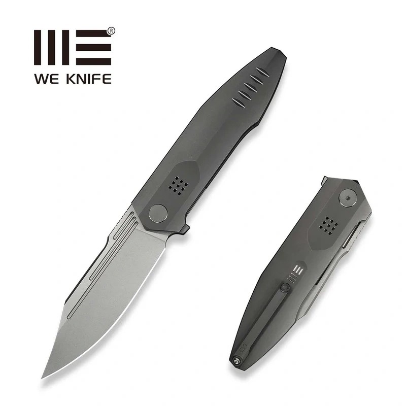 Nóż składany WeKnife Flight Line LE No ???/200 Dark Gray Titanium, Stonewashed M390 (WE23089-1)