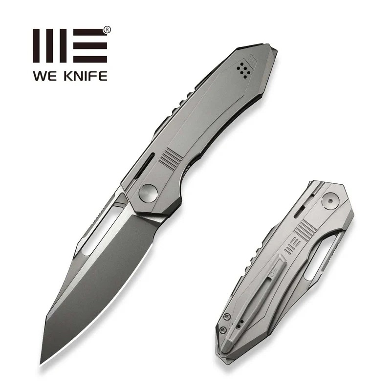 Nóż składany WeKnife Bogey LE No ???/200 Gray Titanium, Stonewashed / Satin M390 (WE23088-2)