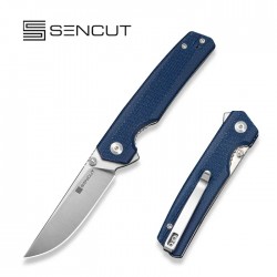 Nóż składany Sencut Stria Blue Canvas Micarta, Satin D2 (S25112-3)