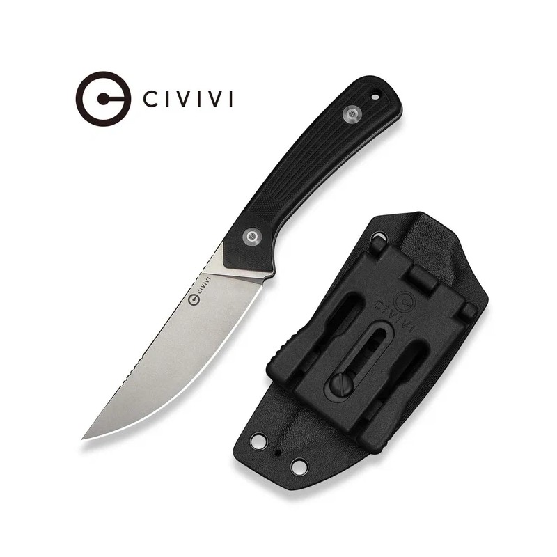Nóż Civivi Carveth Black G10, Stonewashed AEB-L (C25040-1)