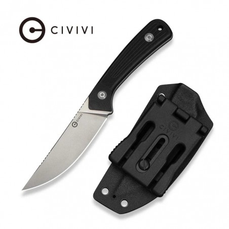 Nóż Civivi Carveth Black G10, Stonewashed AEB-L (C25040-1)