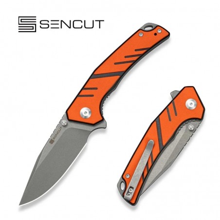 Nóż składany Sencut Quirk Orange-Black G10, Gray Stonewashed D2 (S25099-1)